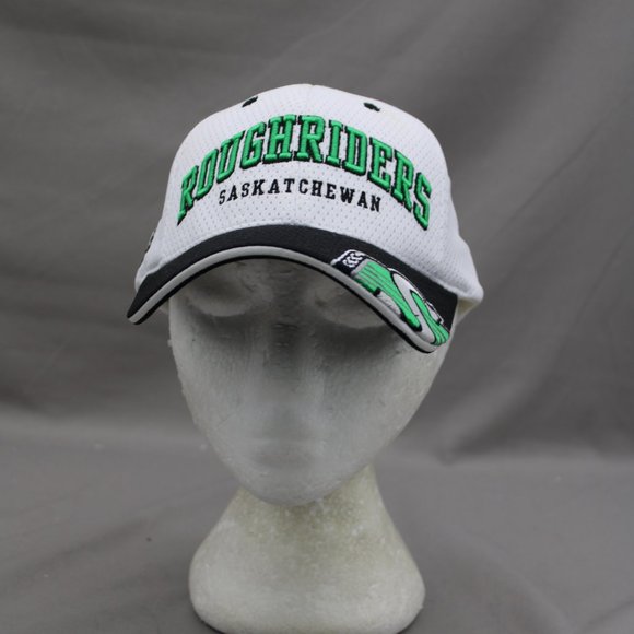 Saskatchewan Roughriders Hat (VTG) - Arch Script by Puma - Adult Gripback - Picture 4 of 10